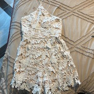 Flower crochet romper